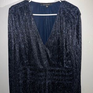 White House Black Market Shimmering Midnight Dress